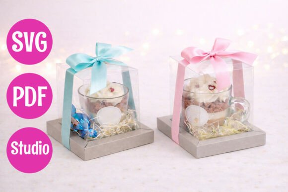 3D SVG Gift Box Template for Life Events and Celebrations