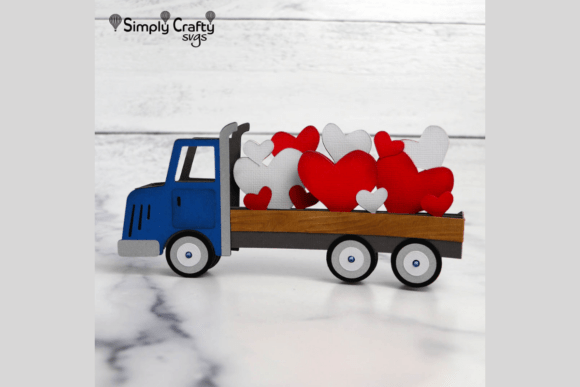 3D SVG Valentine’s Day Design for Rugged Romance