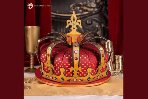 Crown Cupcake Holder SVG: 3D Objects for Crafting