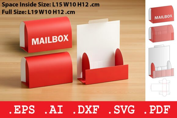 Folding Mailbox Display Box: A 3D SVG Object for Bold Branding