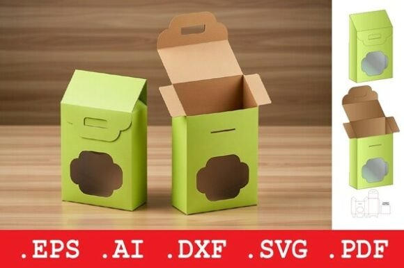 Gable Display Window Box – A 3D SVG Packaging Design for Creative Sellers
