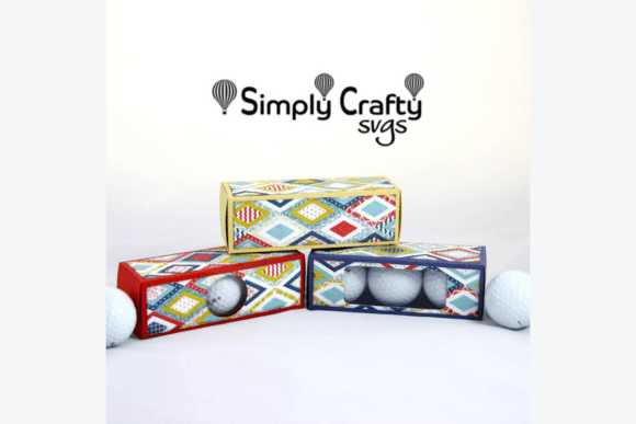 Golf Ball Box Set: 3D SVG for Father S Day