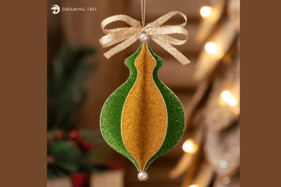 Green Bauble Ornament SVG: A Festive 3D Design for Christmas Crafting