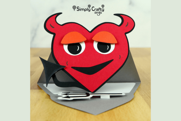 Lil Devil Easel Card SVG Review: A Playful 3D Valentine’s Design for Digital Sellers