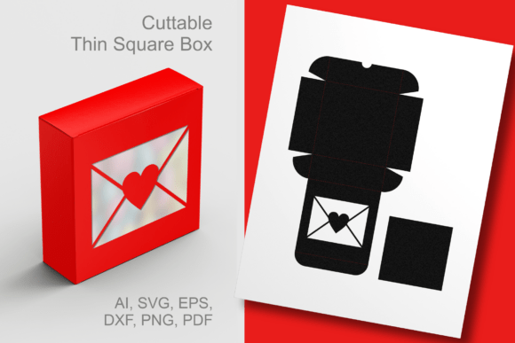 Love Letter Thin Square Box Template SVG Review for Real Projects