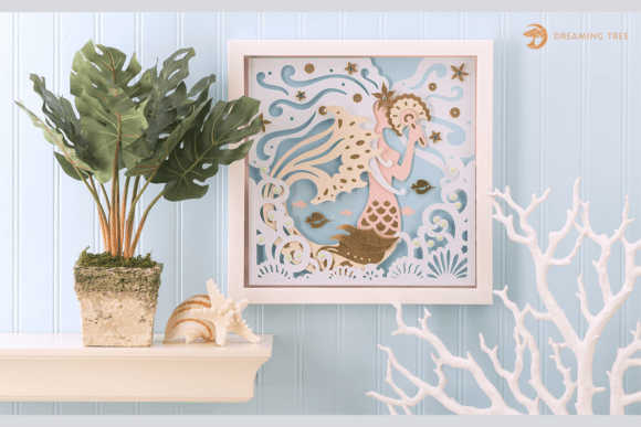 Mermaid Paper Sculpture SVG: A Fantasy Touch for Local Business Branding
