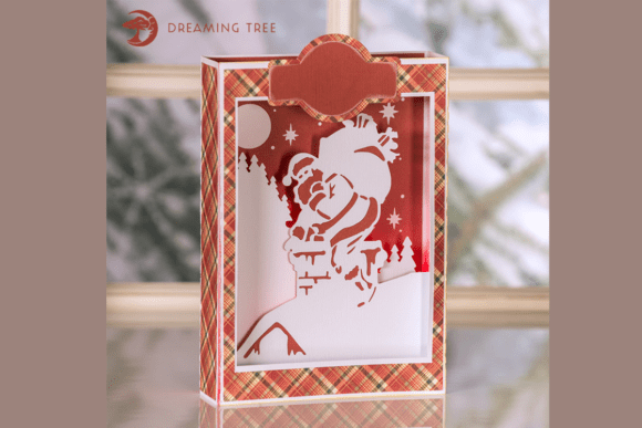 Santa Paperscape Box Card SVG: A 3D SVG Christmas Asset Review