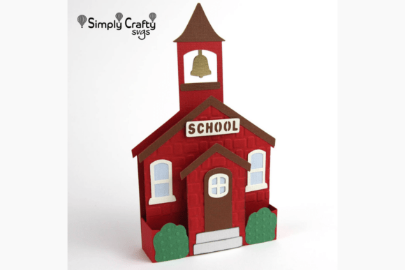 Schoolhouse Box Card 3D SVG Review